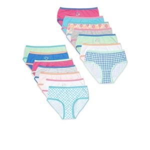 Wonder Nation Size 14 Hipster Girls Underwear 14 Pack Graphic Print Variety Pack